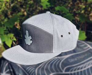 Two Tone Grey 7 Panel Hat