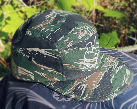 Tiger Camo 5 Panel Hat