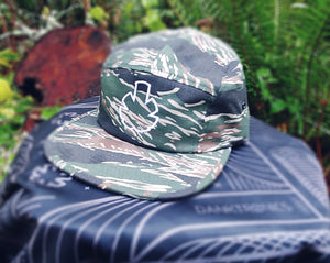 Tiger Camo 5 Panel Hat