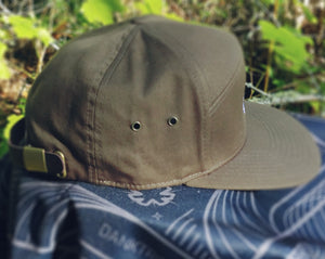 Olive Green 7 Panel Hat